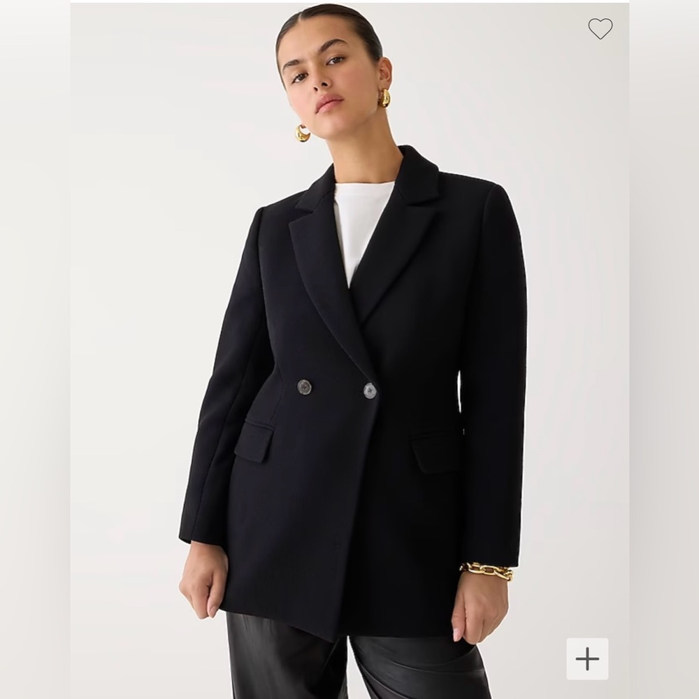 Blazer-jacket in Italian double-cloth wool blend
